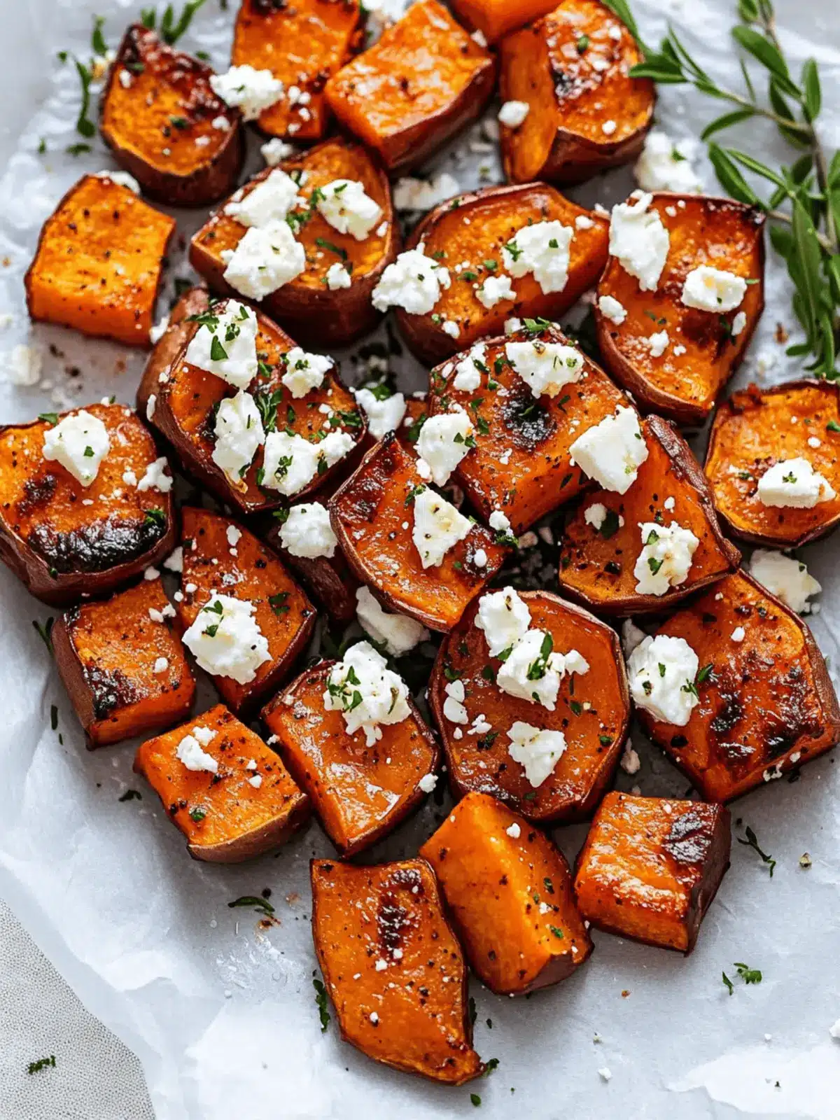 Baked Sweet Potato with Feta