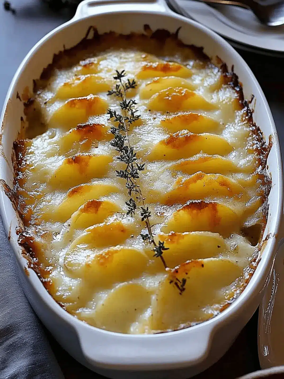 Creamy Cheesy Garlic Potatoes Gratin for Cozy Nights