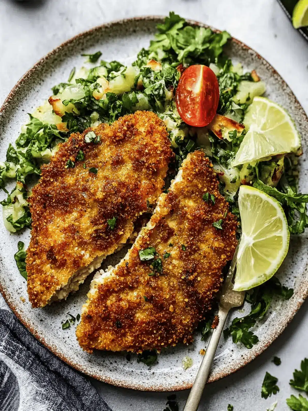 Crispy Parmesan Crusted Chicken
