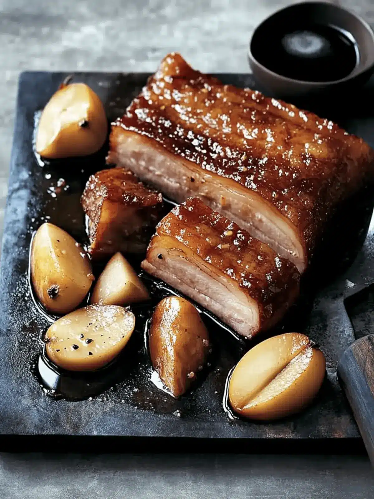 Crispy Pork Belly With Cider Pickled Pears: A Flavor Adventure