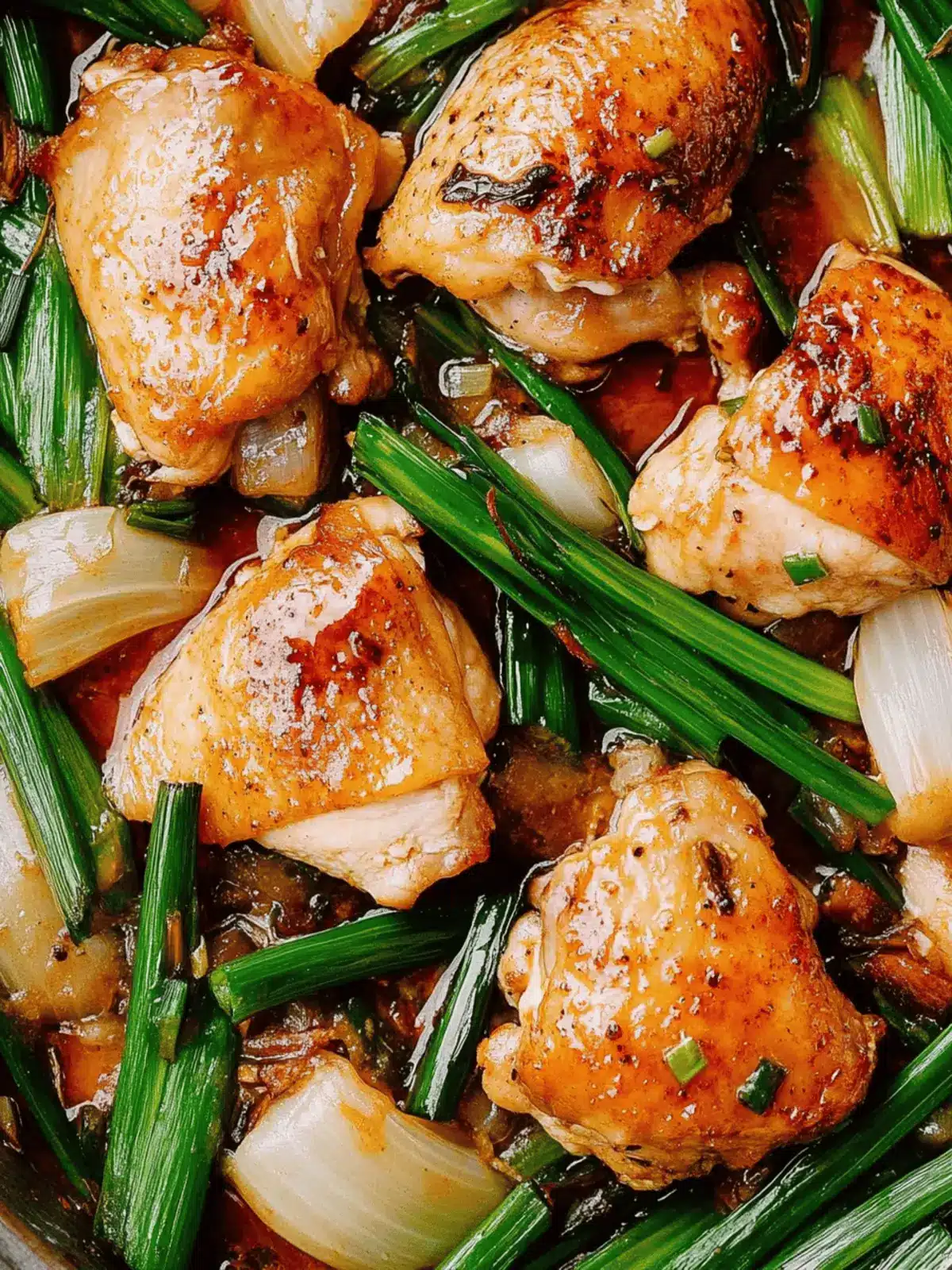 One-Pan Roasted Oyster Sauce Chicken & Scallions