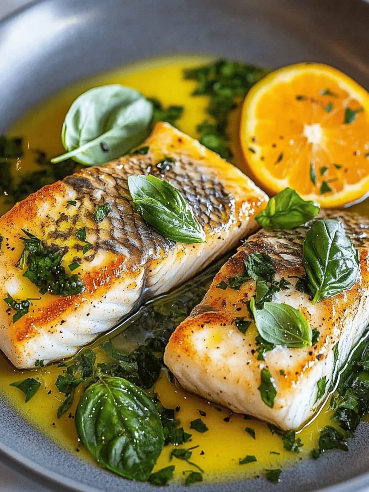 Crispy Barramundi with Citrus Basil Drizzle for a Zesty Feast