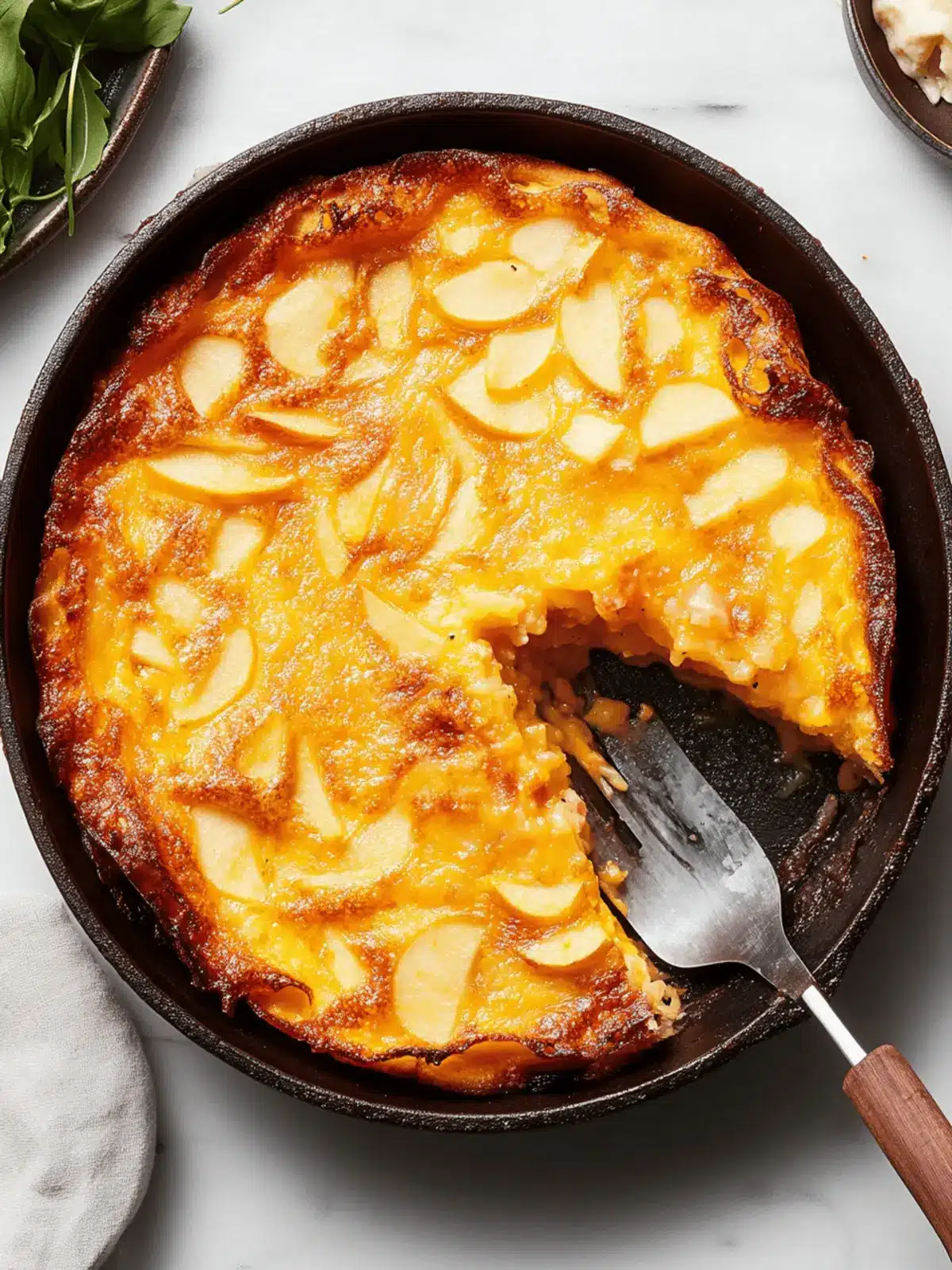 Apple-Cheddar Dutch Baby