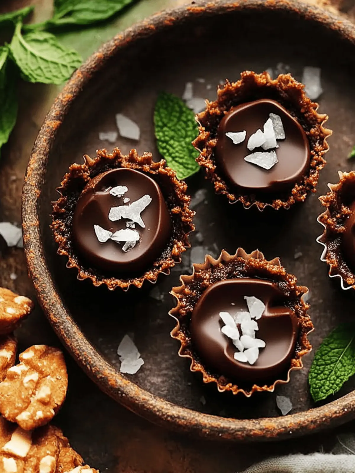 No-Bake Chocolate Mint Cups