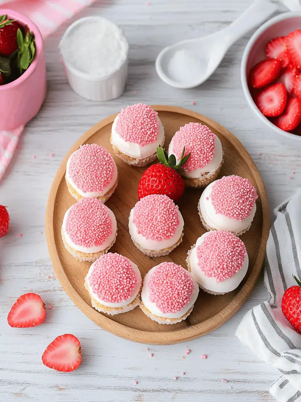 Strawberry Cheesecake Bites