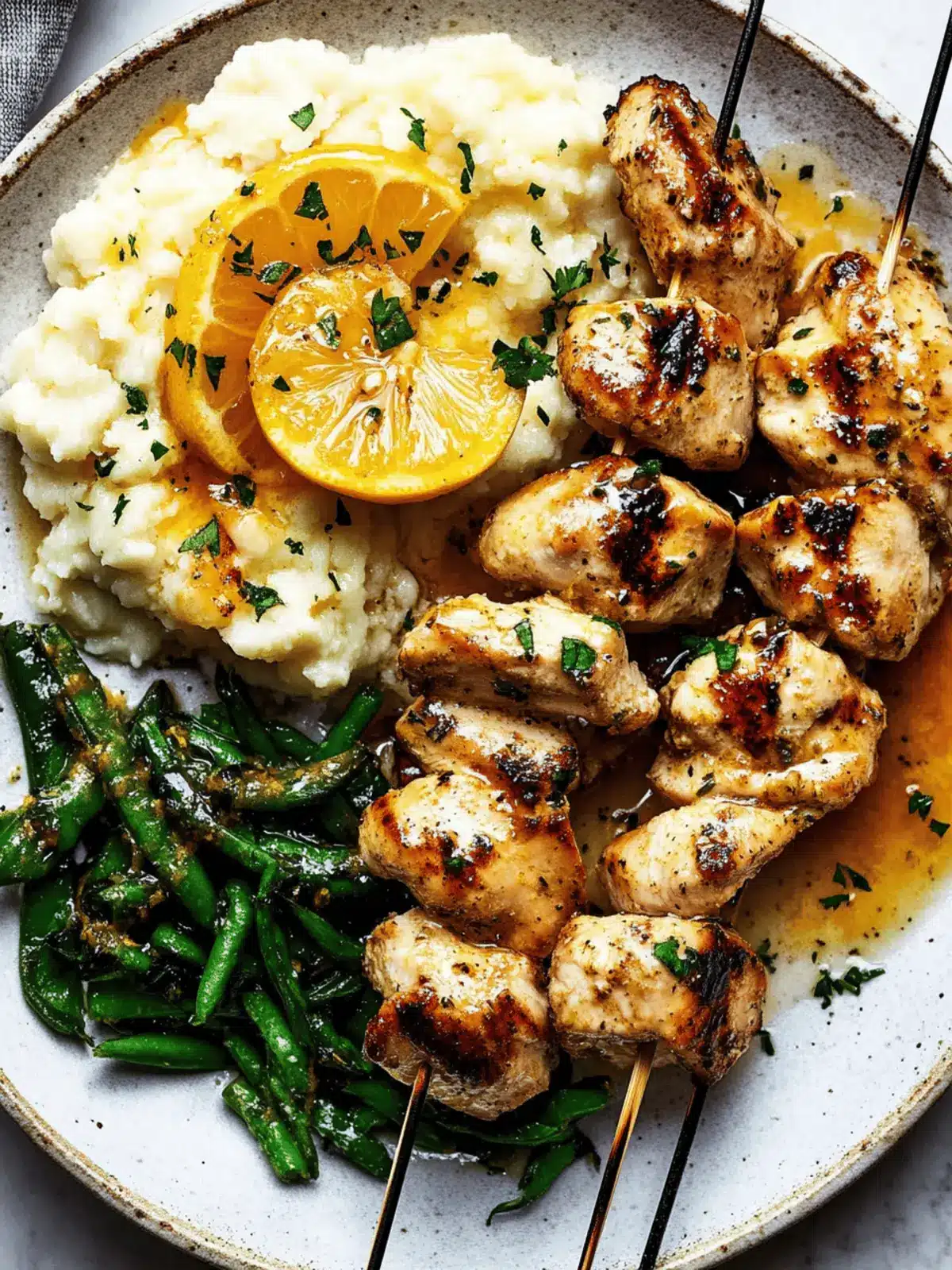 Preserved Lemon Chicken Skewers