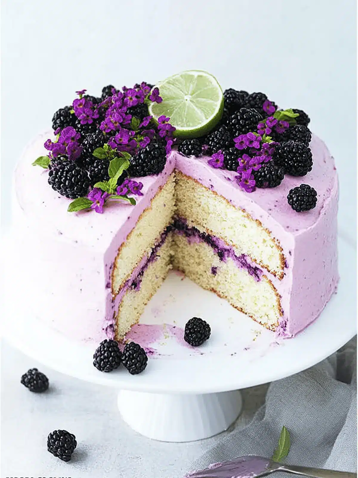 Blackberry Lime Cake