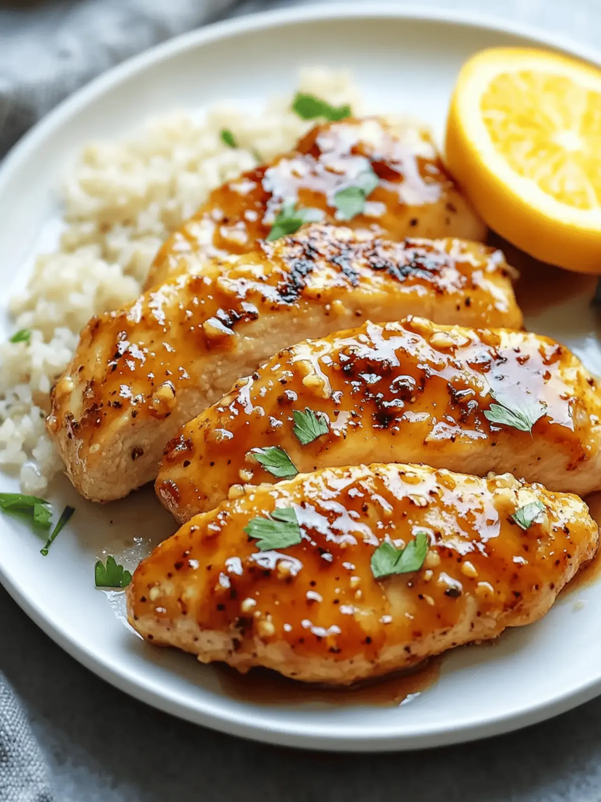 Honey Garlic Chicken Breasts