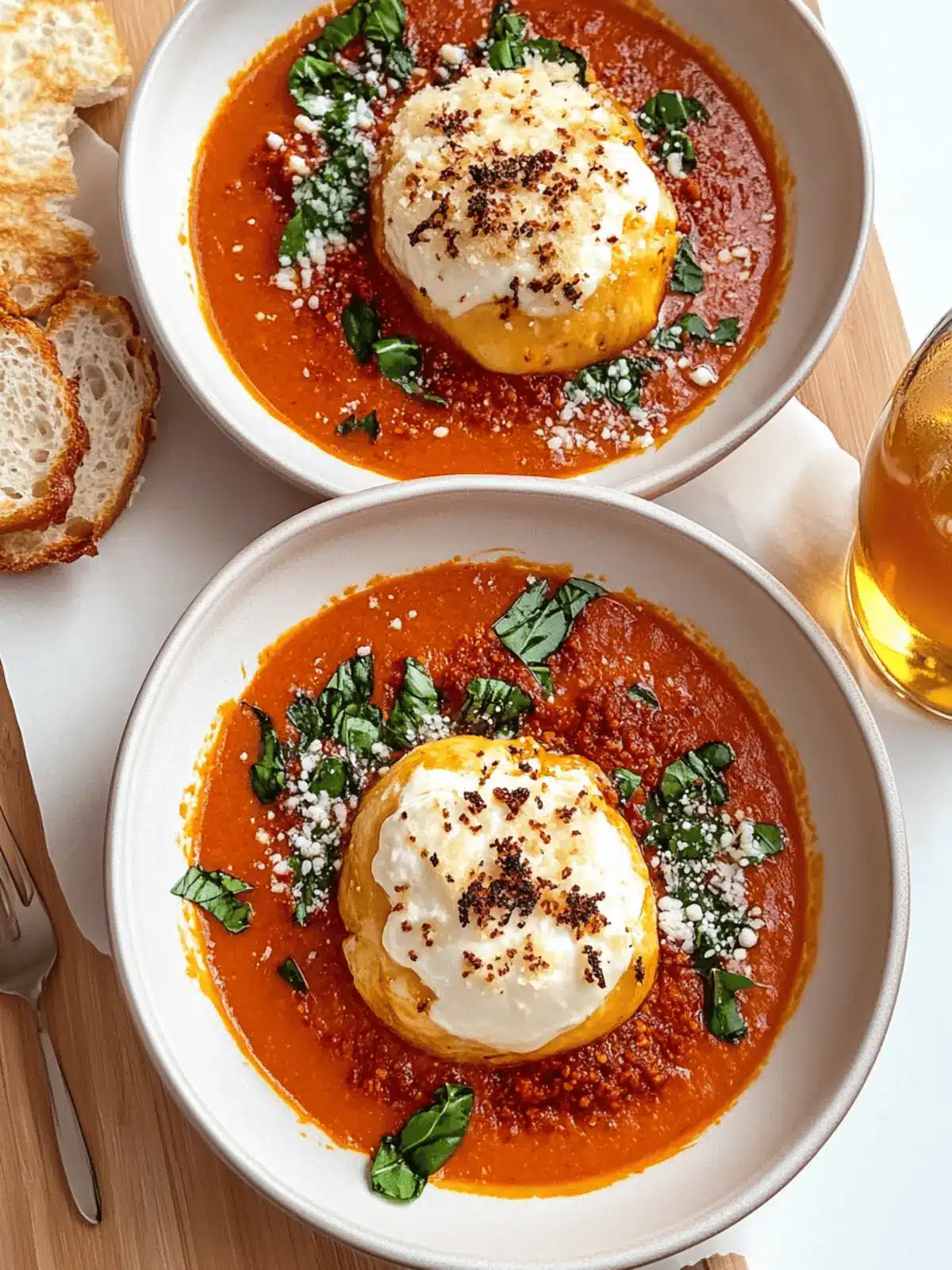 Fried Burrata with Spicy Vodka-Style Sauce
