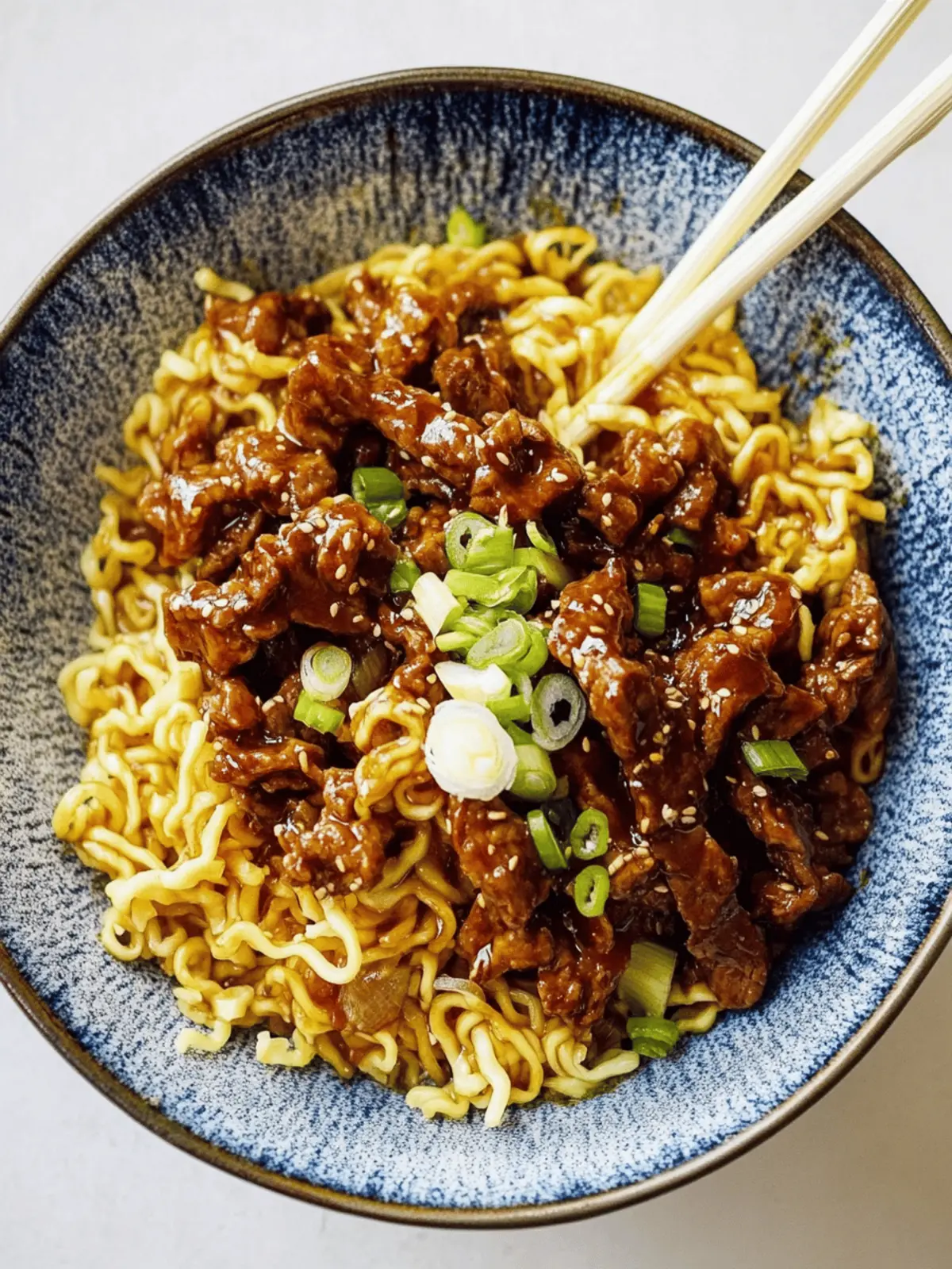 Honey Soy Crispy Beef and Noodles