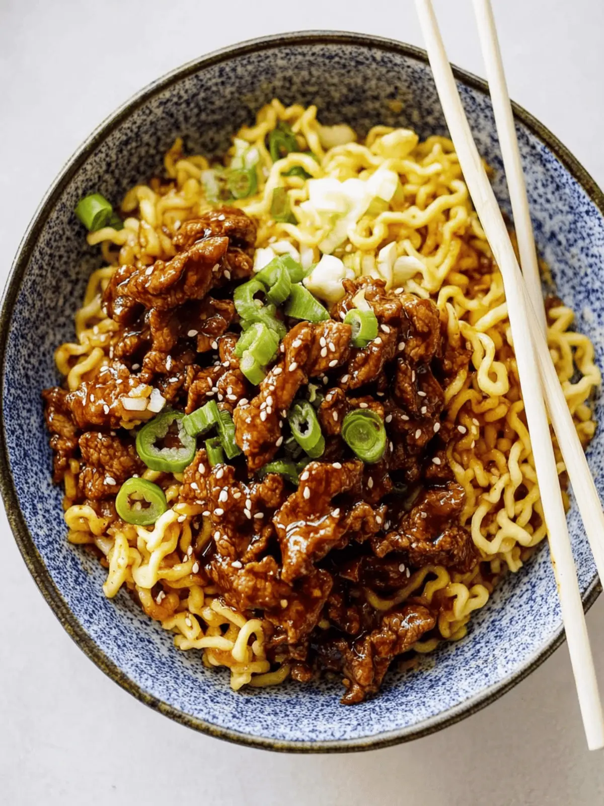Honey Soy Crispy Beef and Noodles