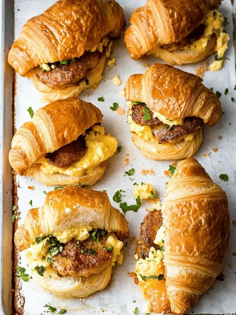 Breakfast Croissant Sandwiches