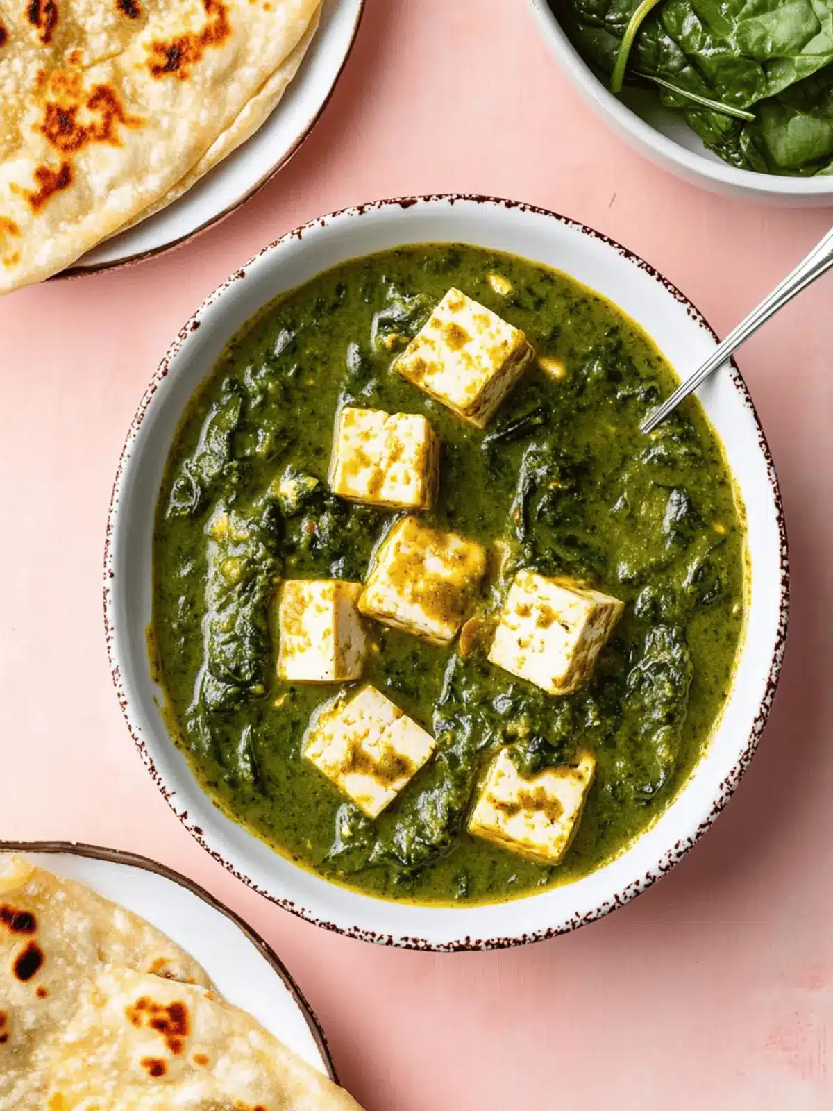Palak Tofu (Indian Tofu Spinach Curry)
