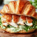 Chicken Caesar Croissant Sandwich