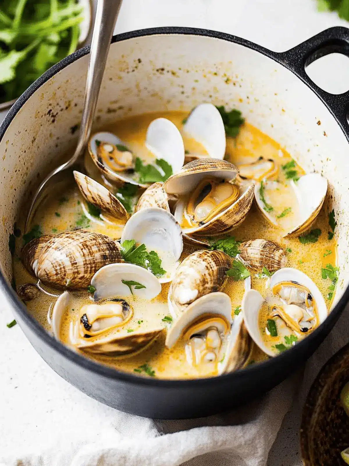 Coconut Broth Clams with Lemongrass