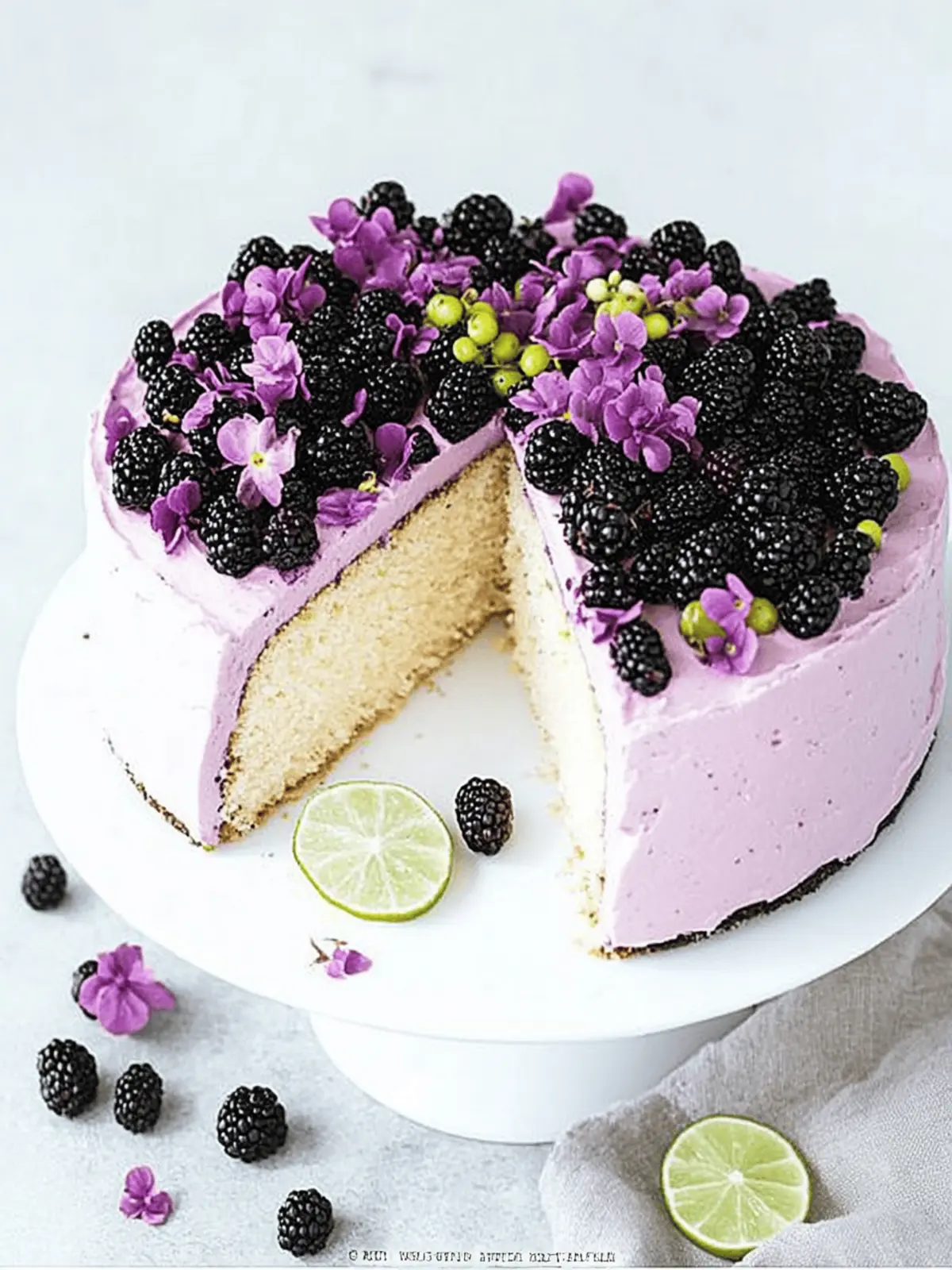 Blackberry Lime Cake
