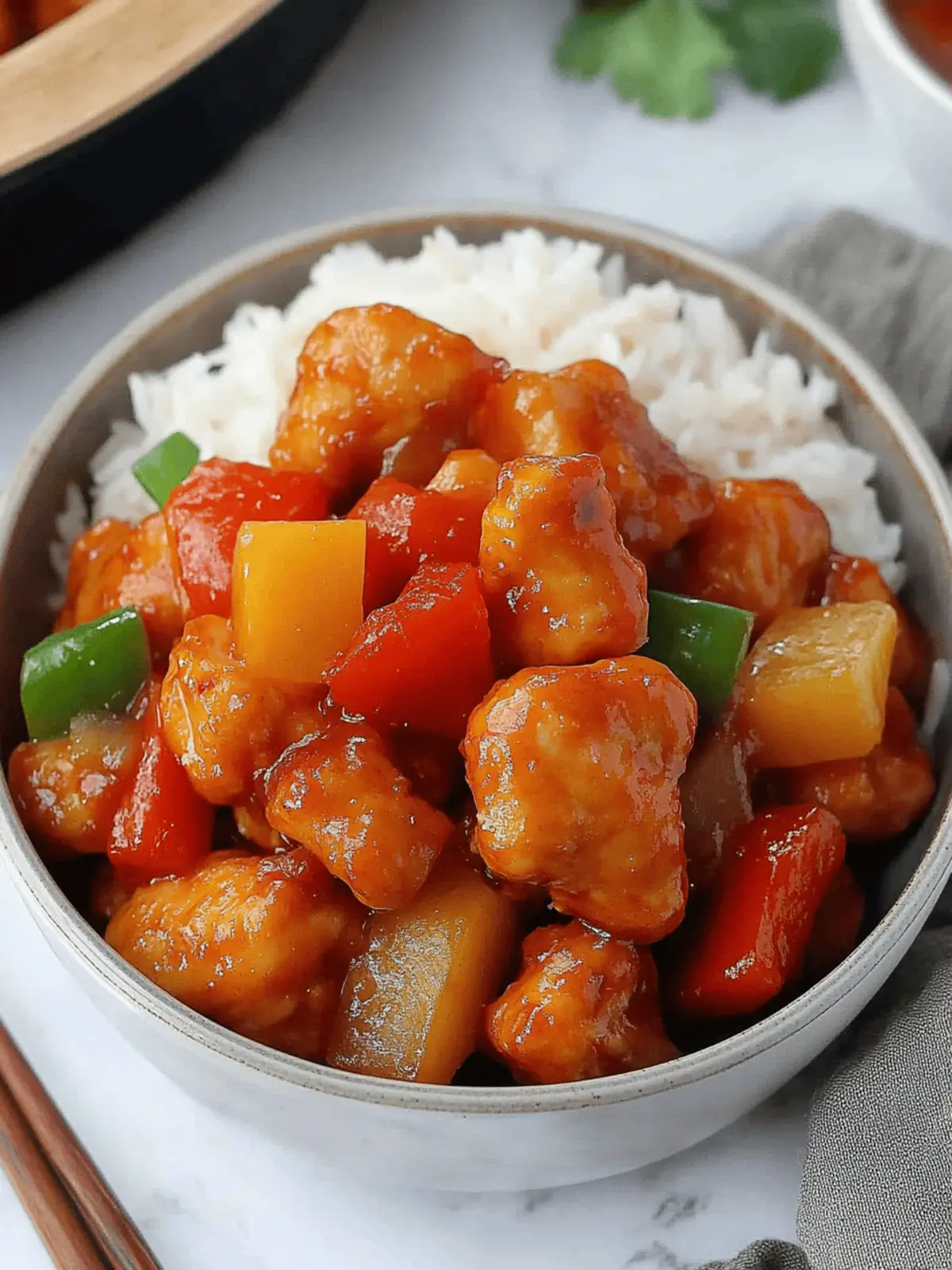 Sweet and Sour Chicken Hong Kong Style