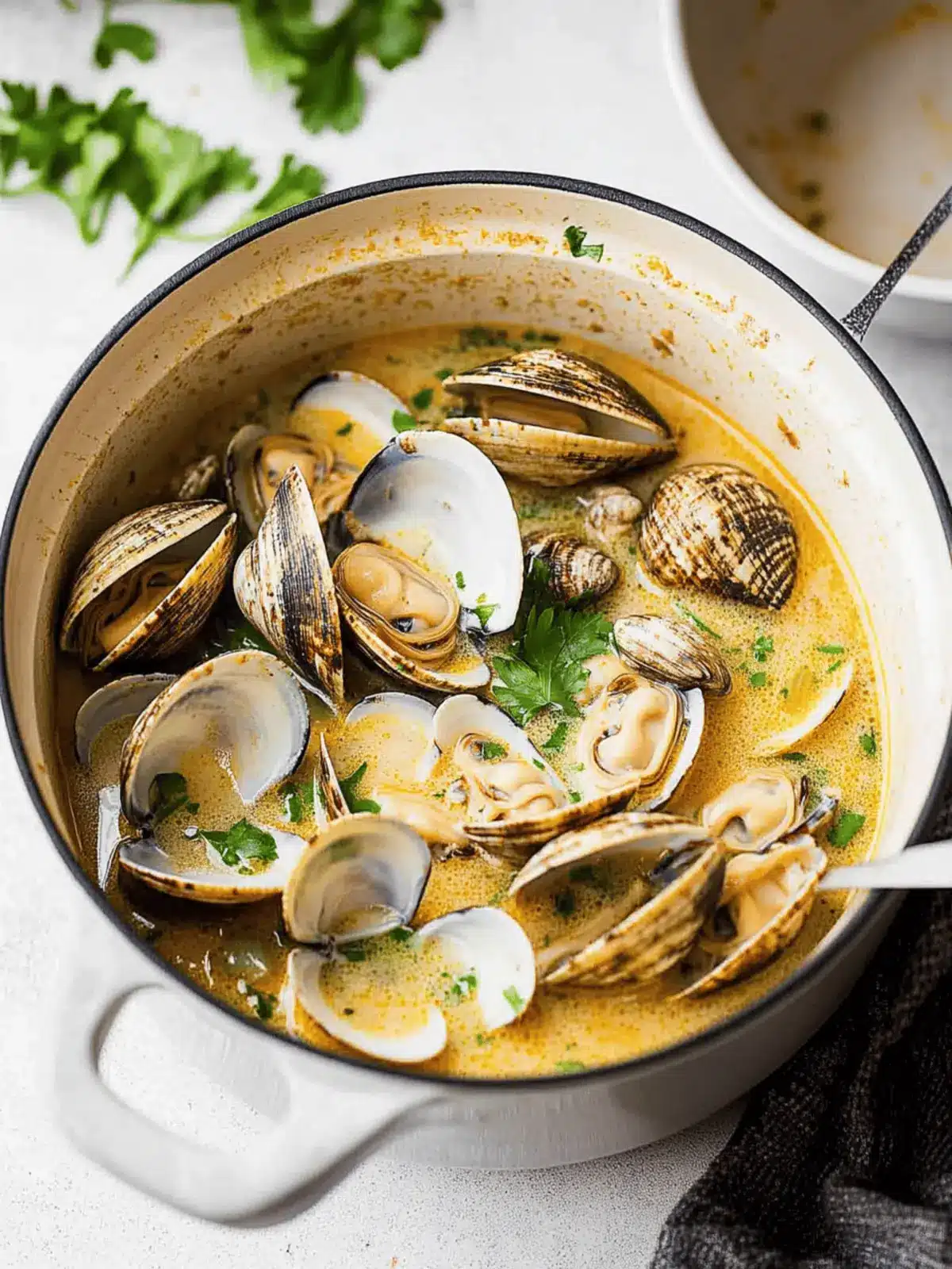 Coconut Broth Clams with Lemongrass