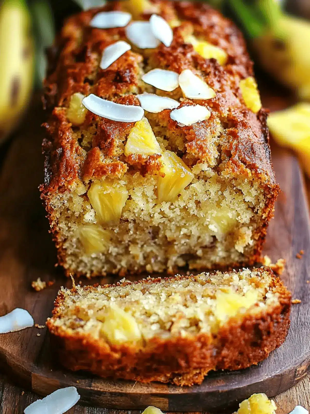 Coconut Pineapple Banana Bread
