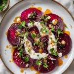 Beetroot Carpaccio with Microgreens