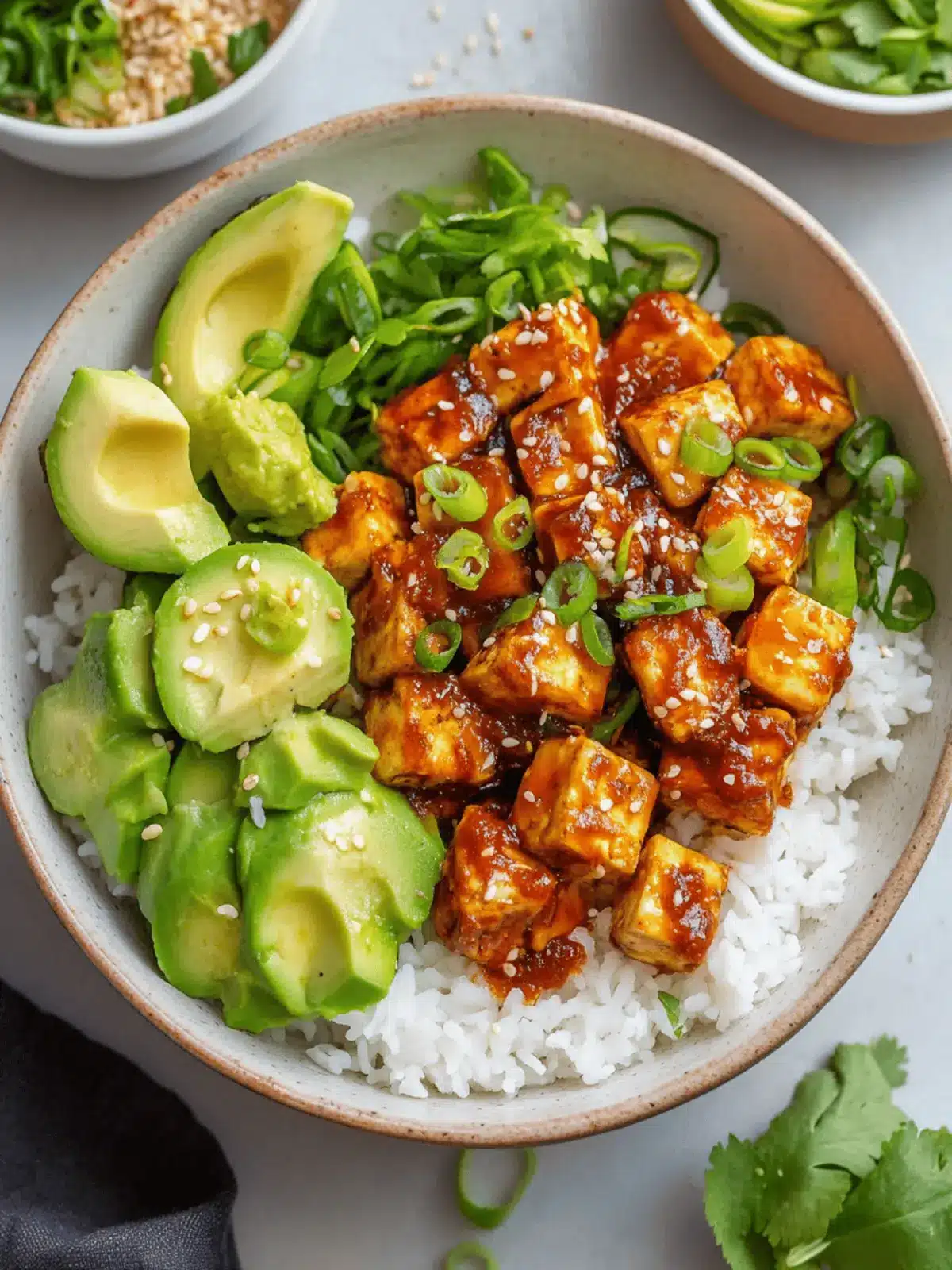Chili Crunch Tofu Bowls