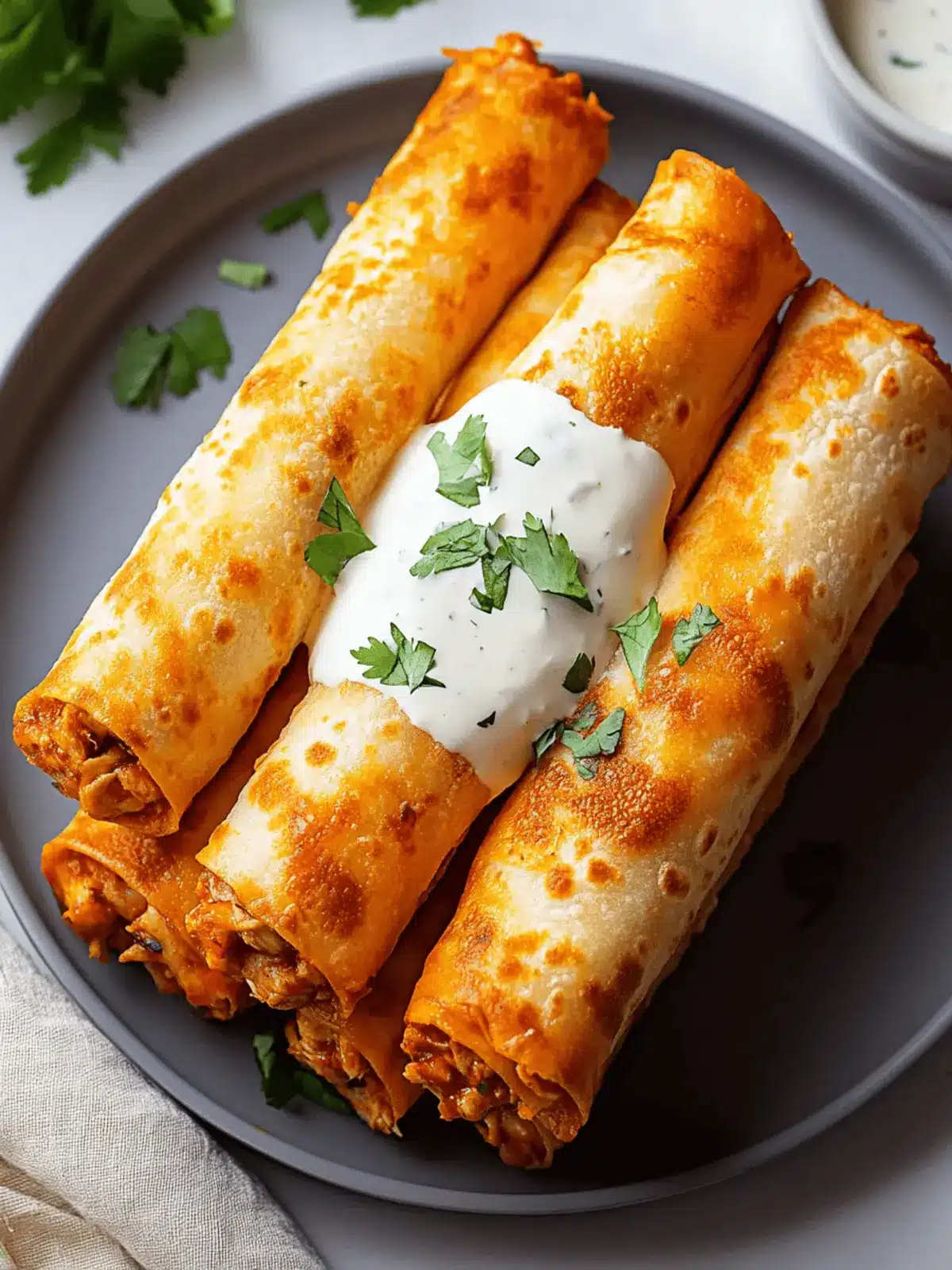 Buffalo Chicken Taquitos