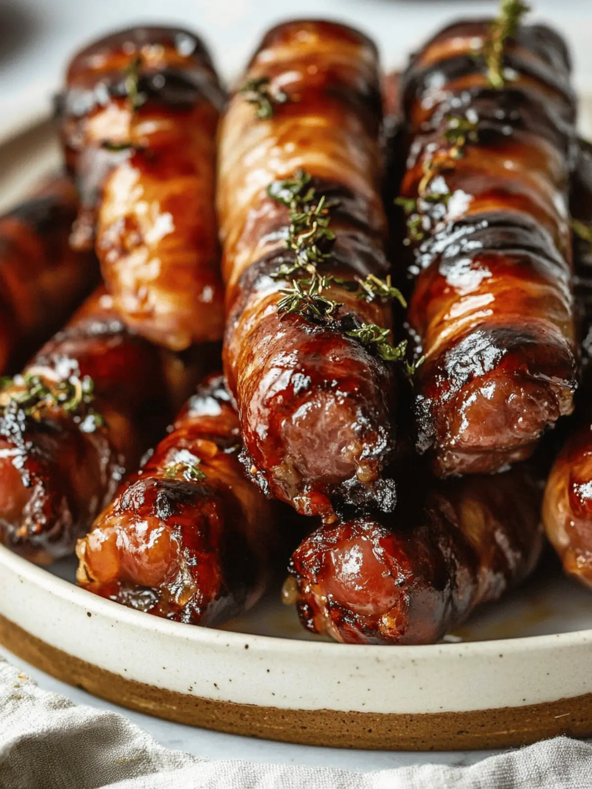 Sticky Pigs in Blankets
