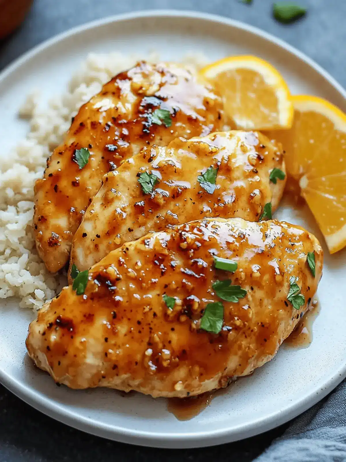 Honey Garlic Chicken Breasts