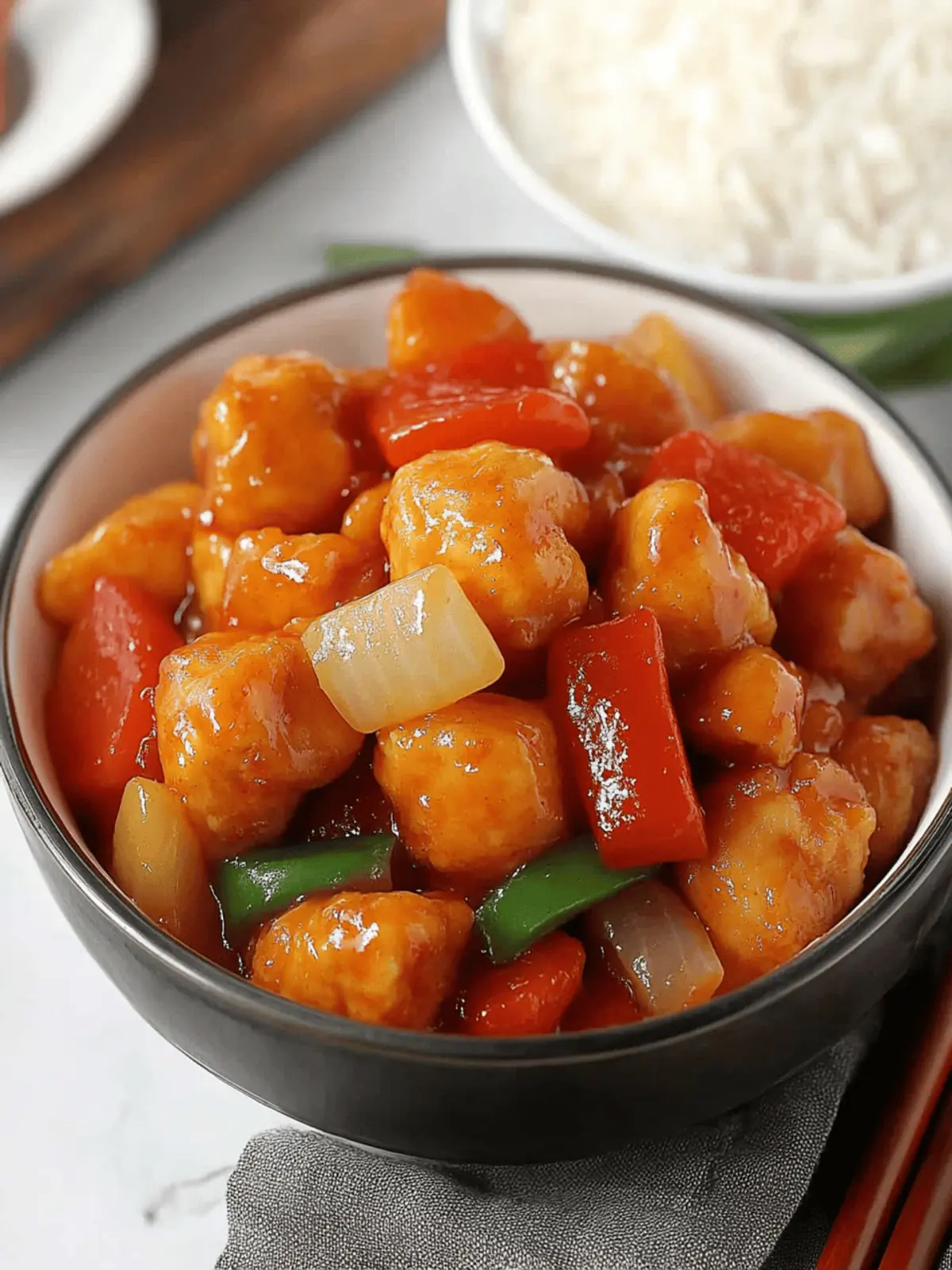 Sweet and Sour Chicken Hong Kong Style