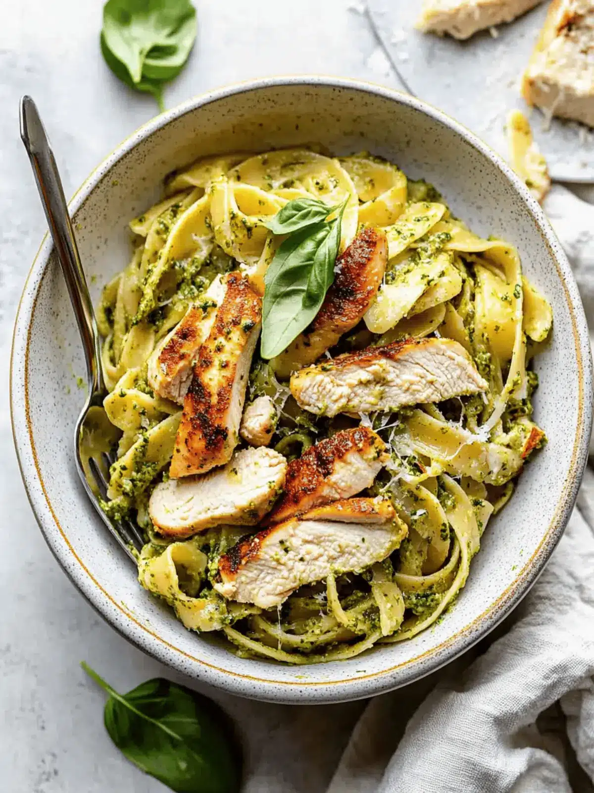 30 Minute Pesto Chicken Pasta
