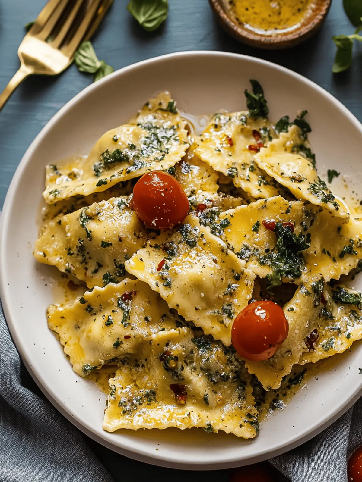 Creamy Tuscan Ravioli