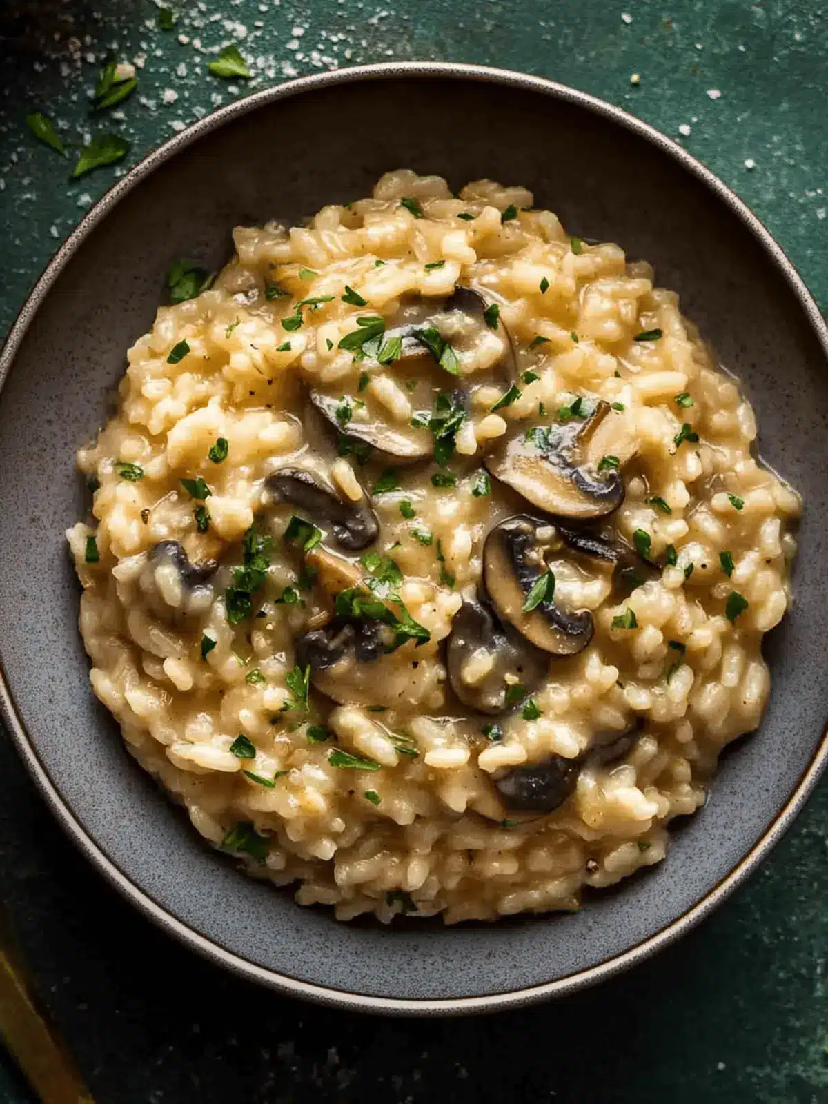 Miso Butter Mushroom Risotto