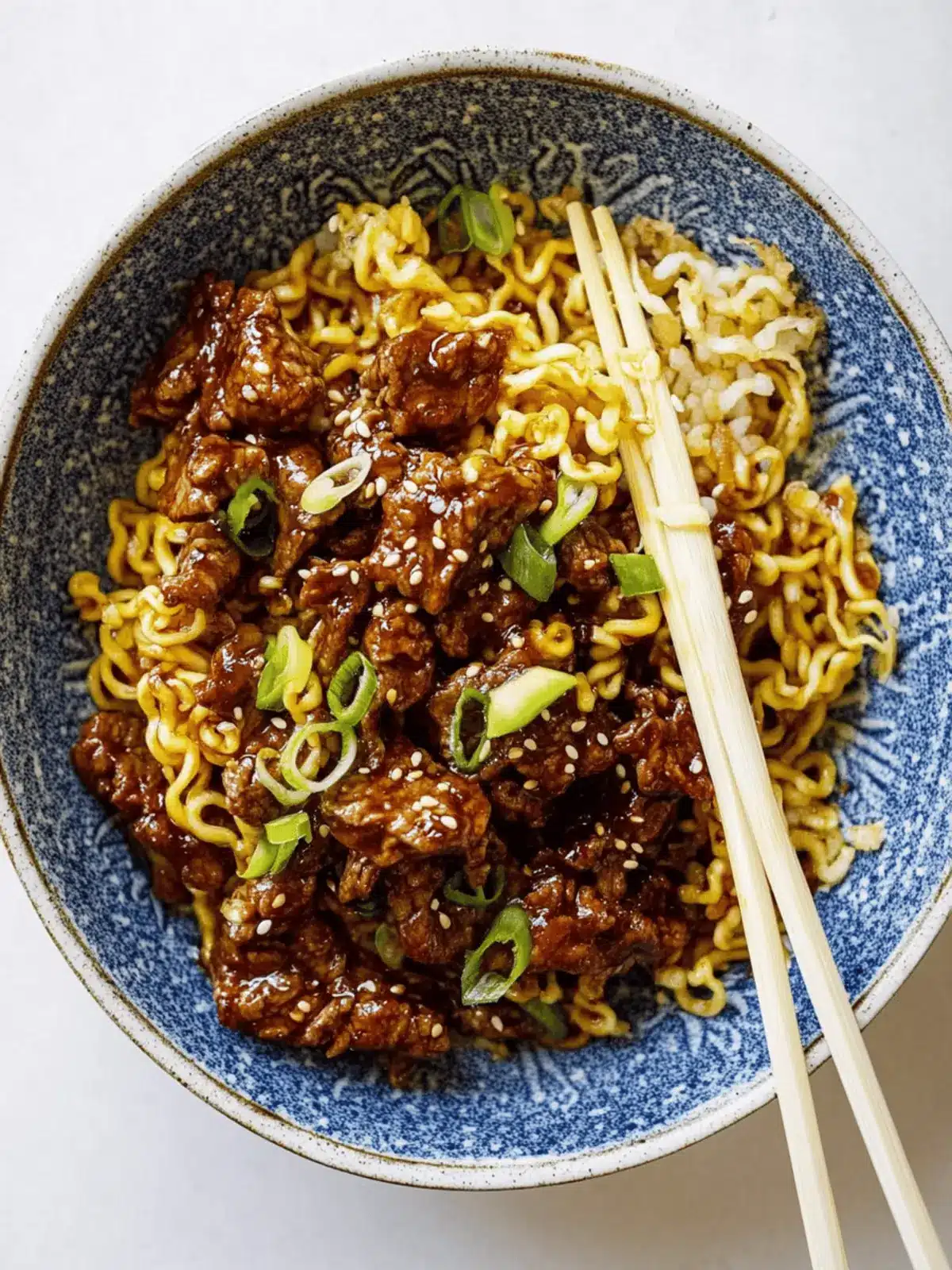 Honey Soy Crispy Beef and Noodles