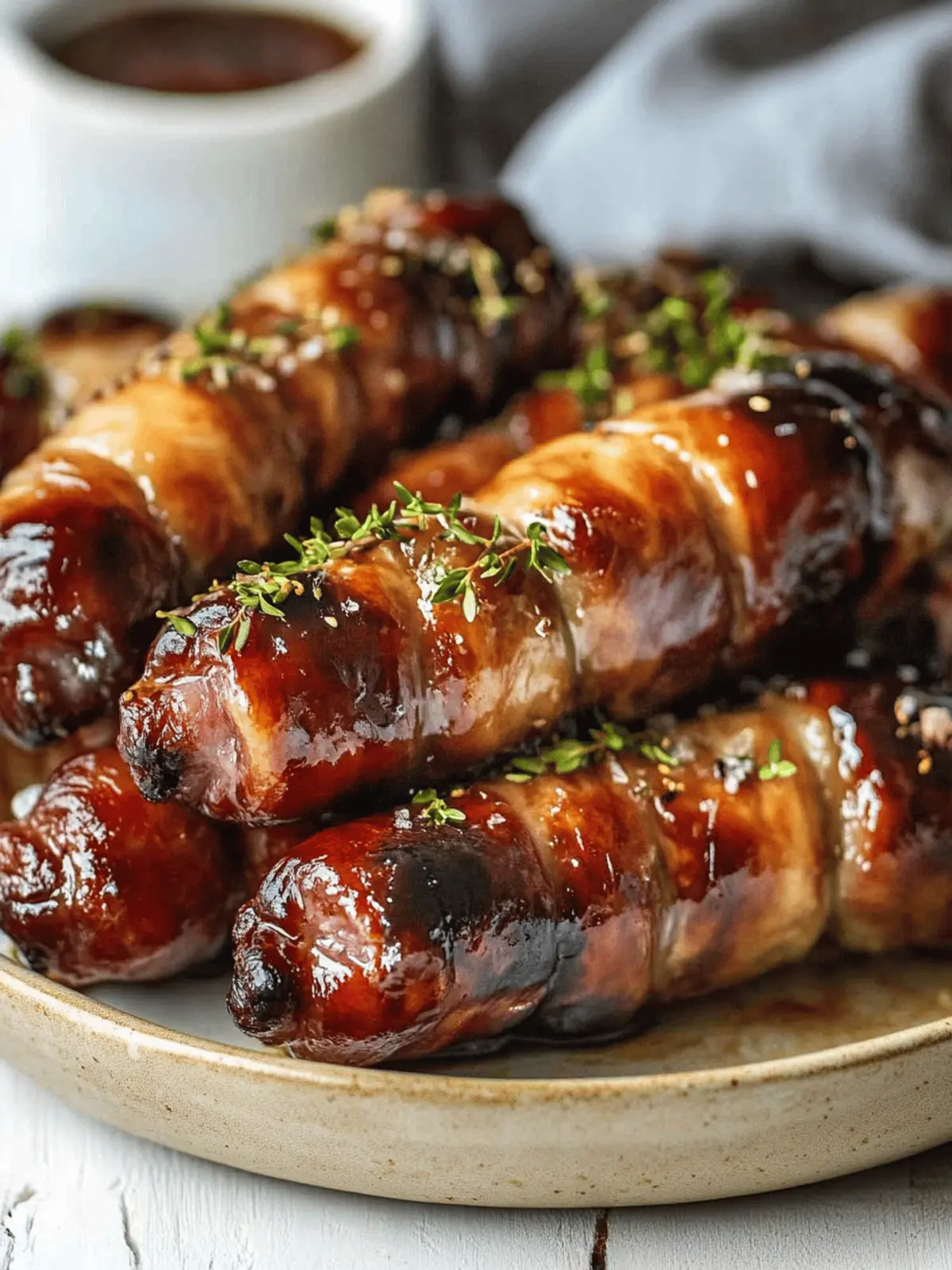 Sticky Pigs in Blankets