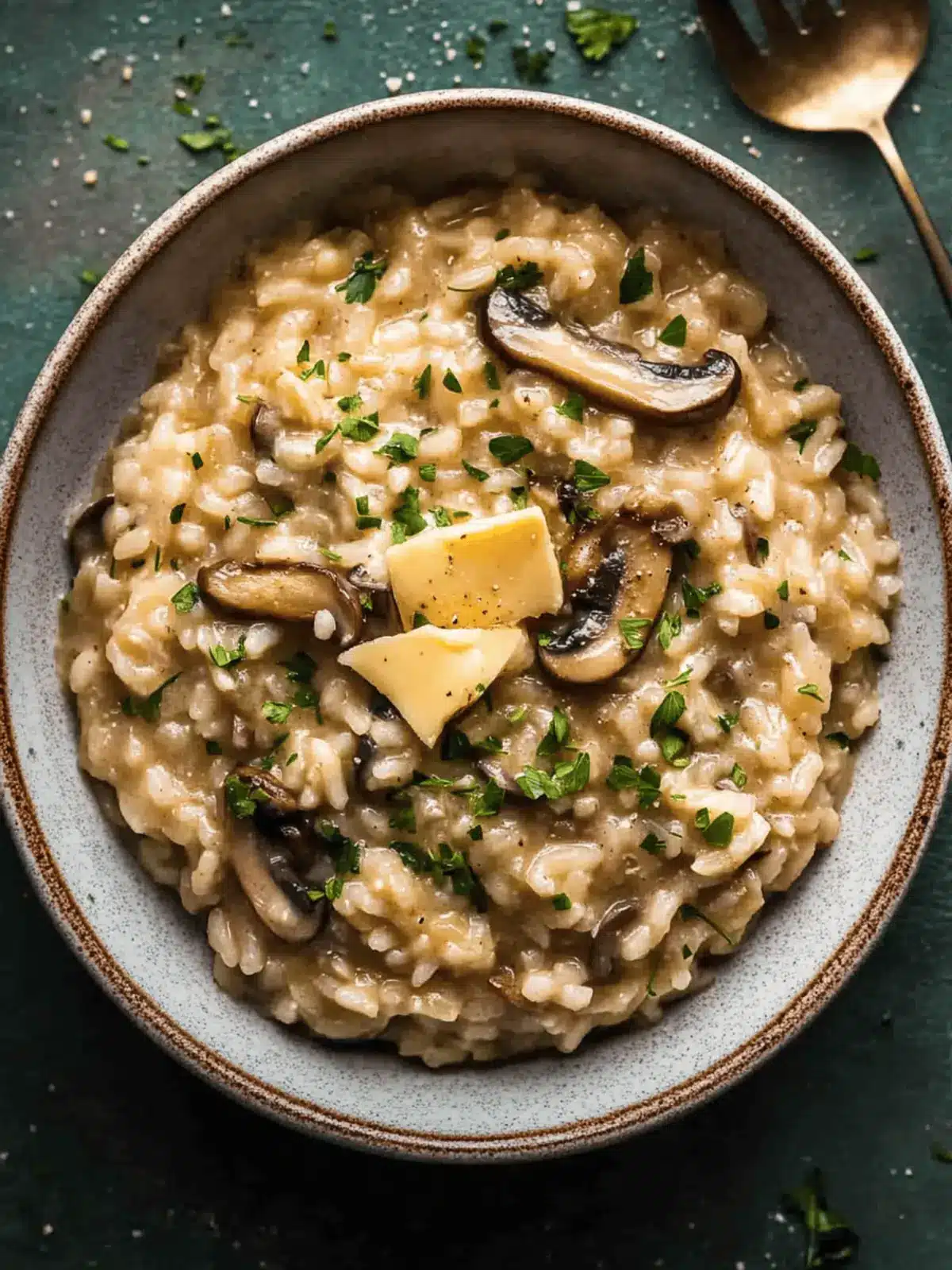 Miso Butter Mushroom Risotto