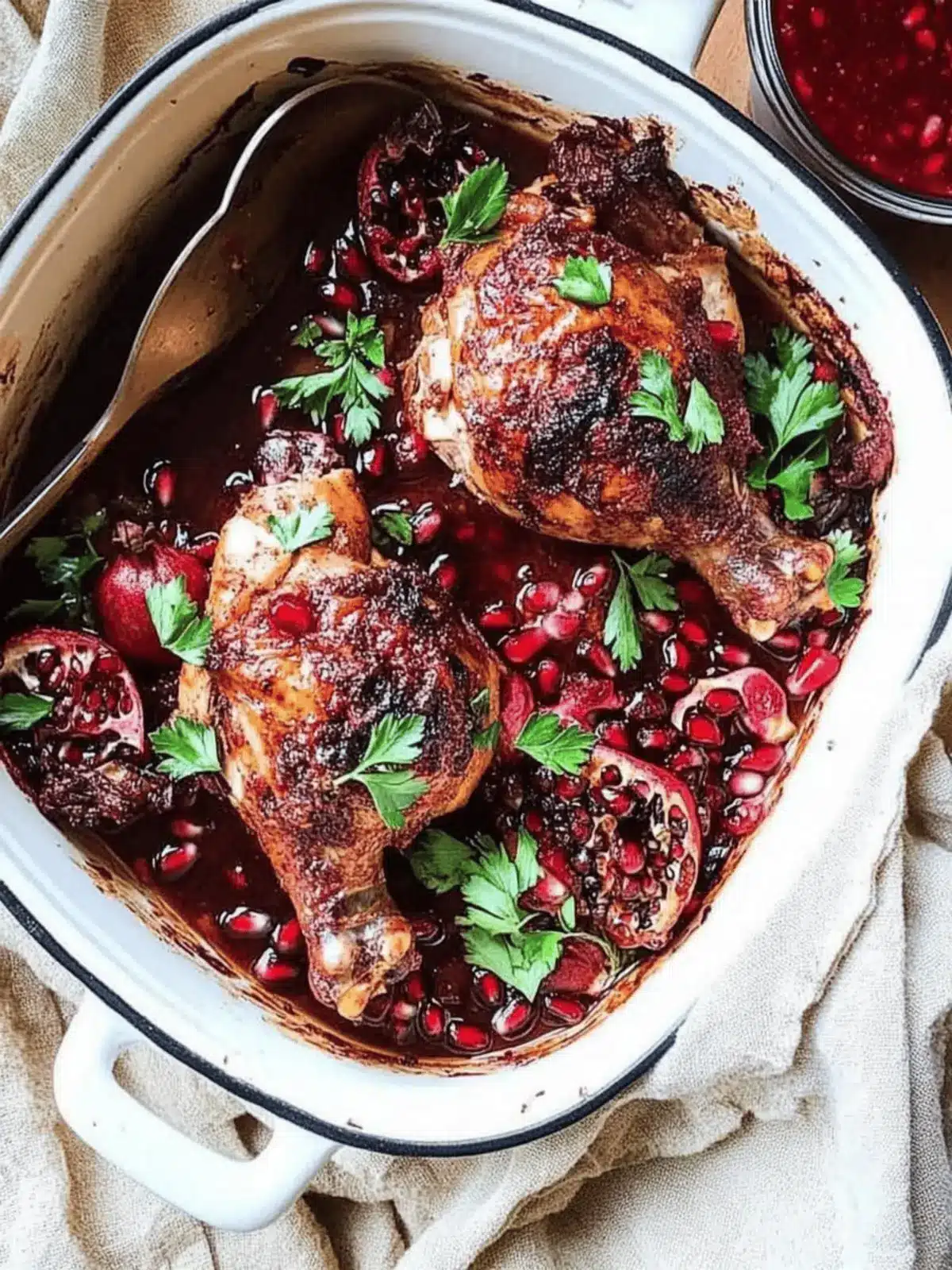 Roasted Chicken with Pomegranate and Sumac