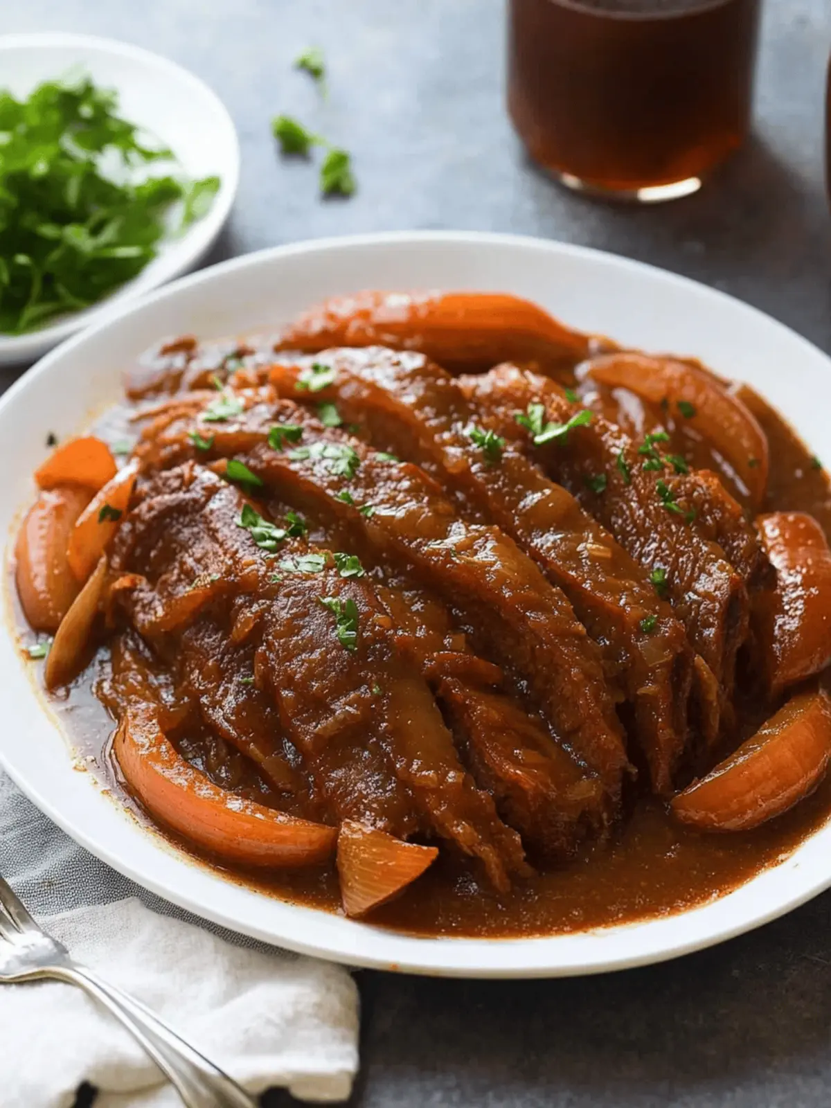 Classic Braised Brisket with Onions