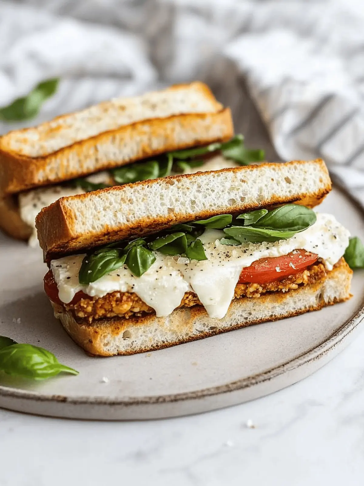 Tofu Parmesan Sandwiches