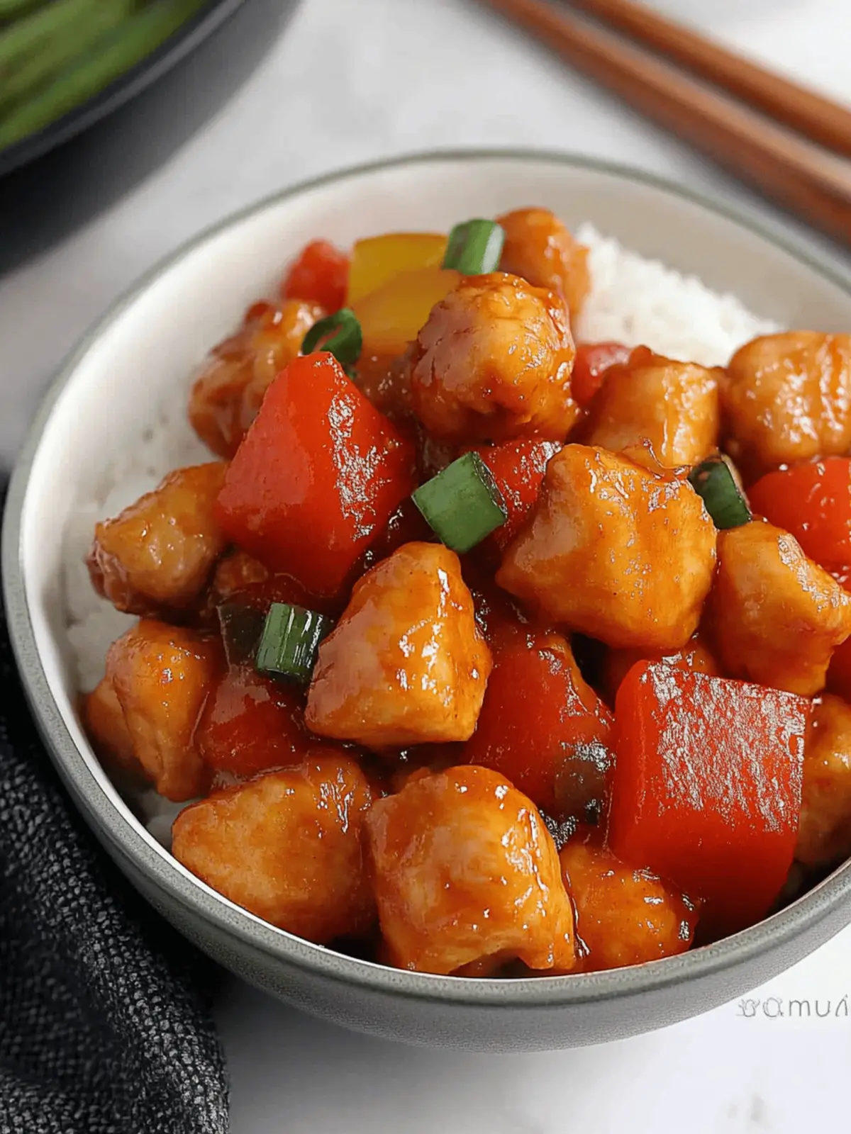 Sweet and Sour Chicken Hong Kong Style