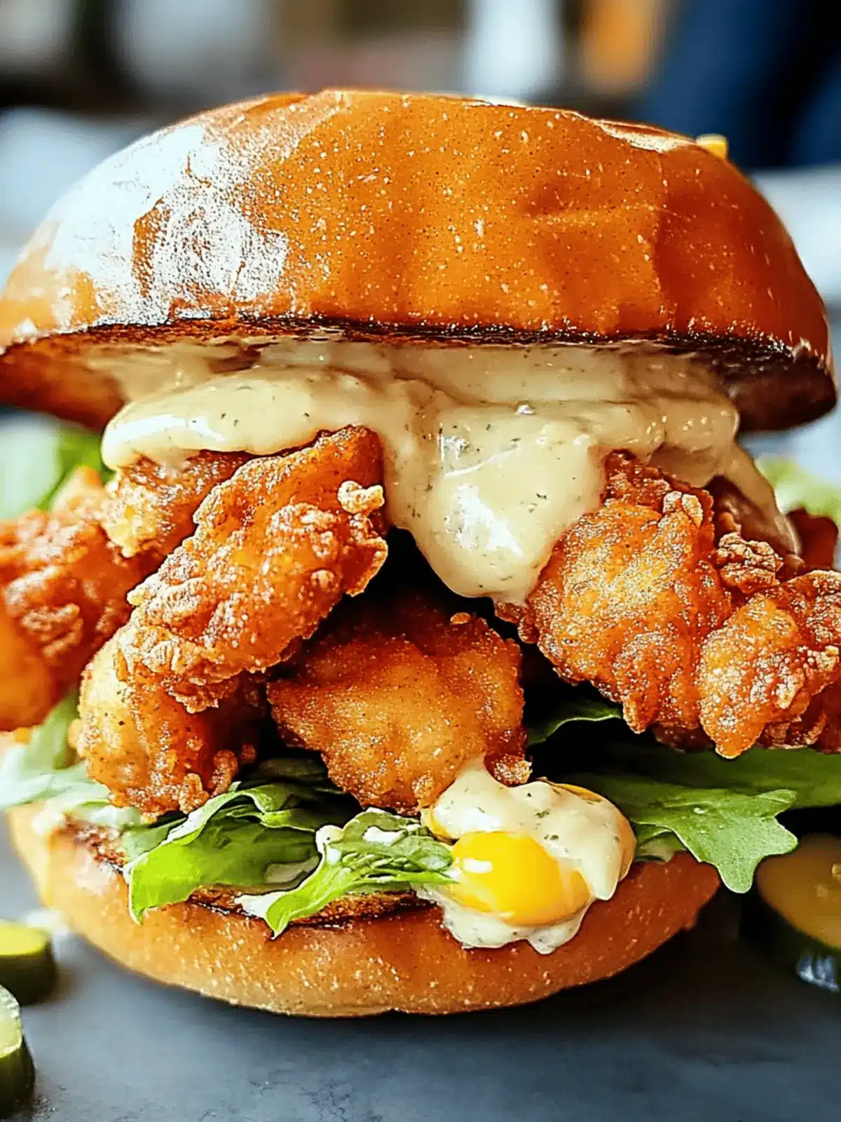 Crispy Chicken Caesar Sandwich