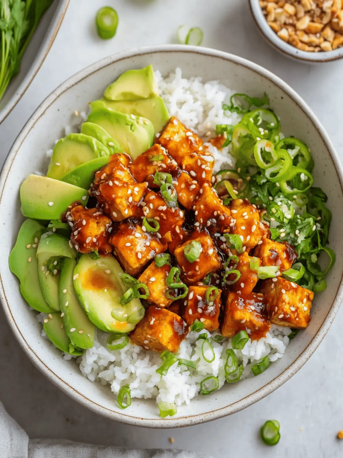 Chili Crunch Tofu Bowls