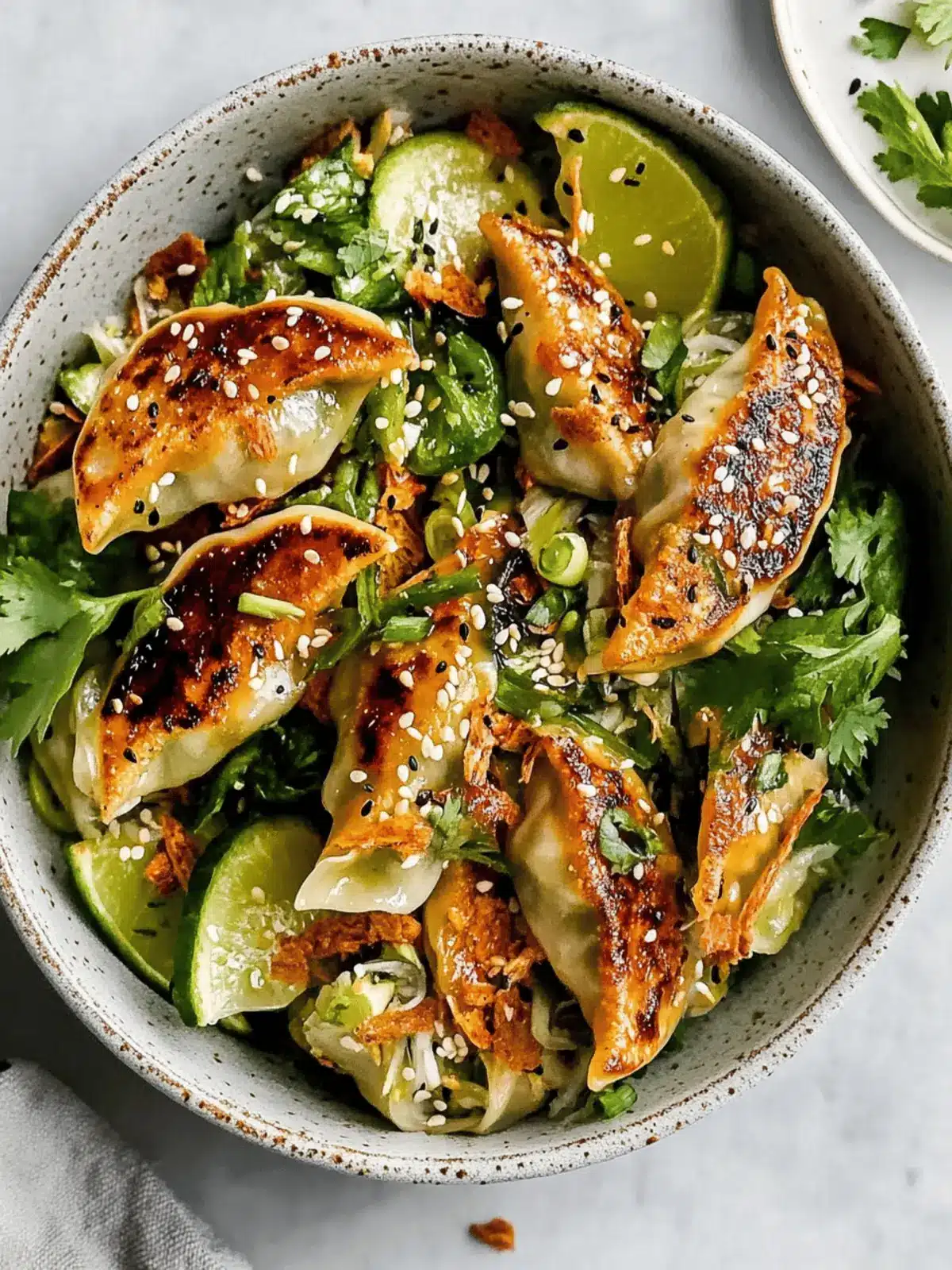 Sesame-soy Dumpling Salad