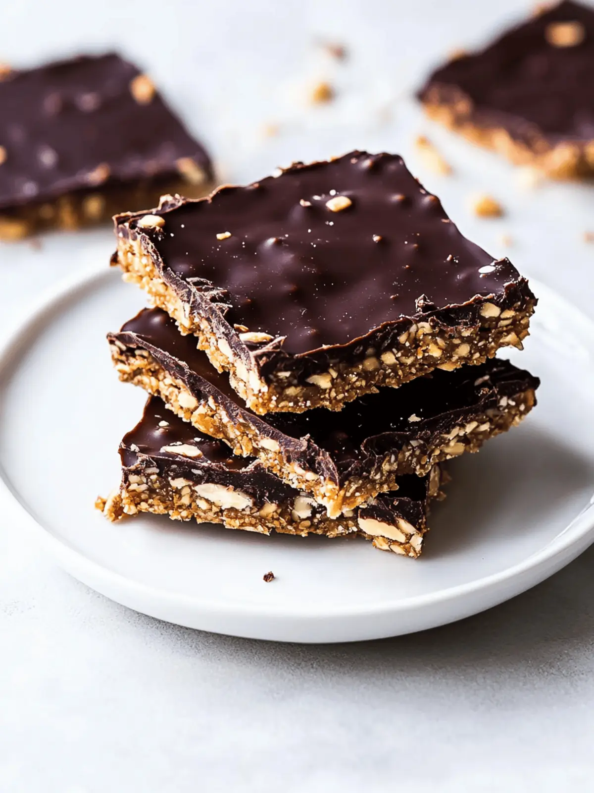 Dark Chocolate Peanut Butter Date Bark