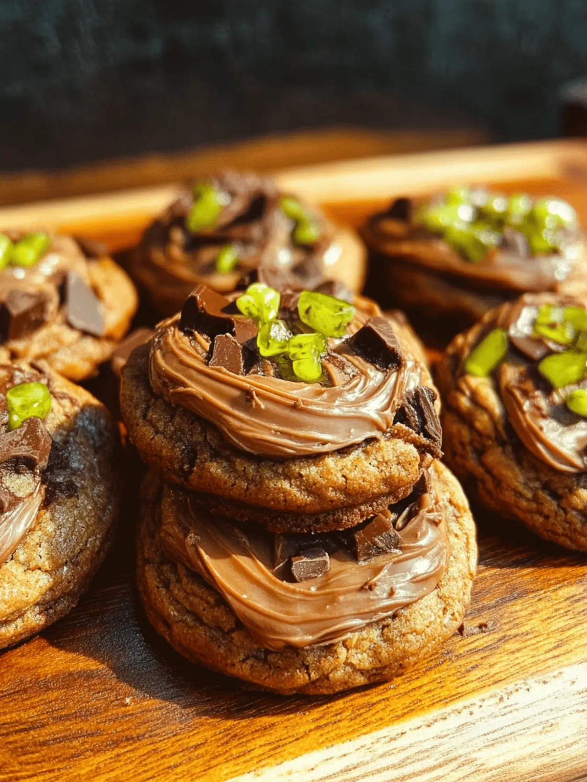 Dubai Chocolate Bar Cookies