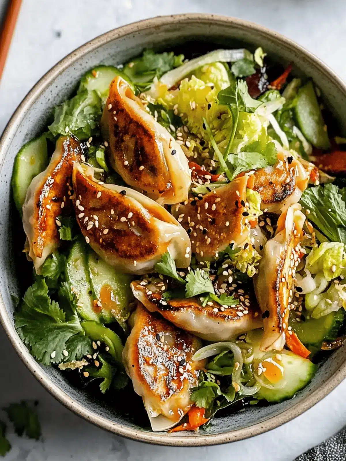 Sesame-soy Dumpling Salad