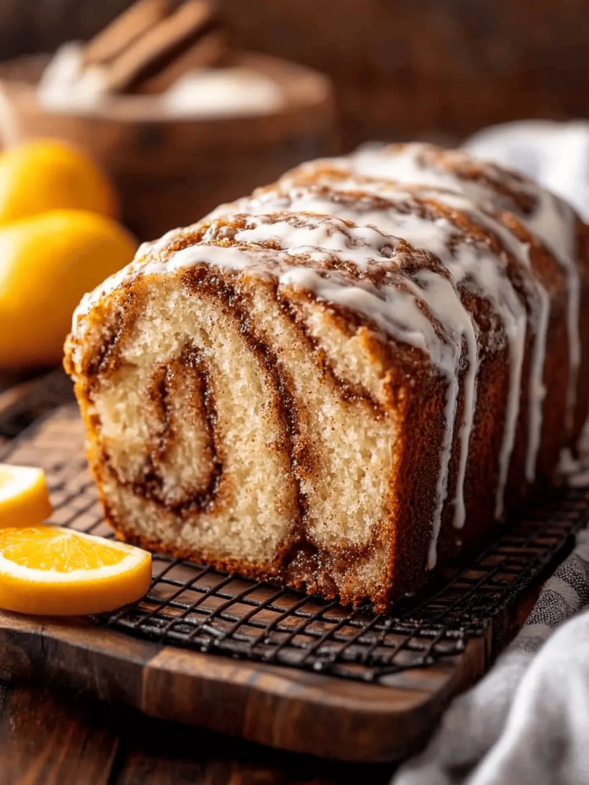 Moist Cinnamon Swirl Loaf