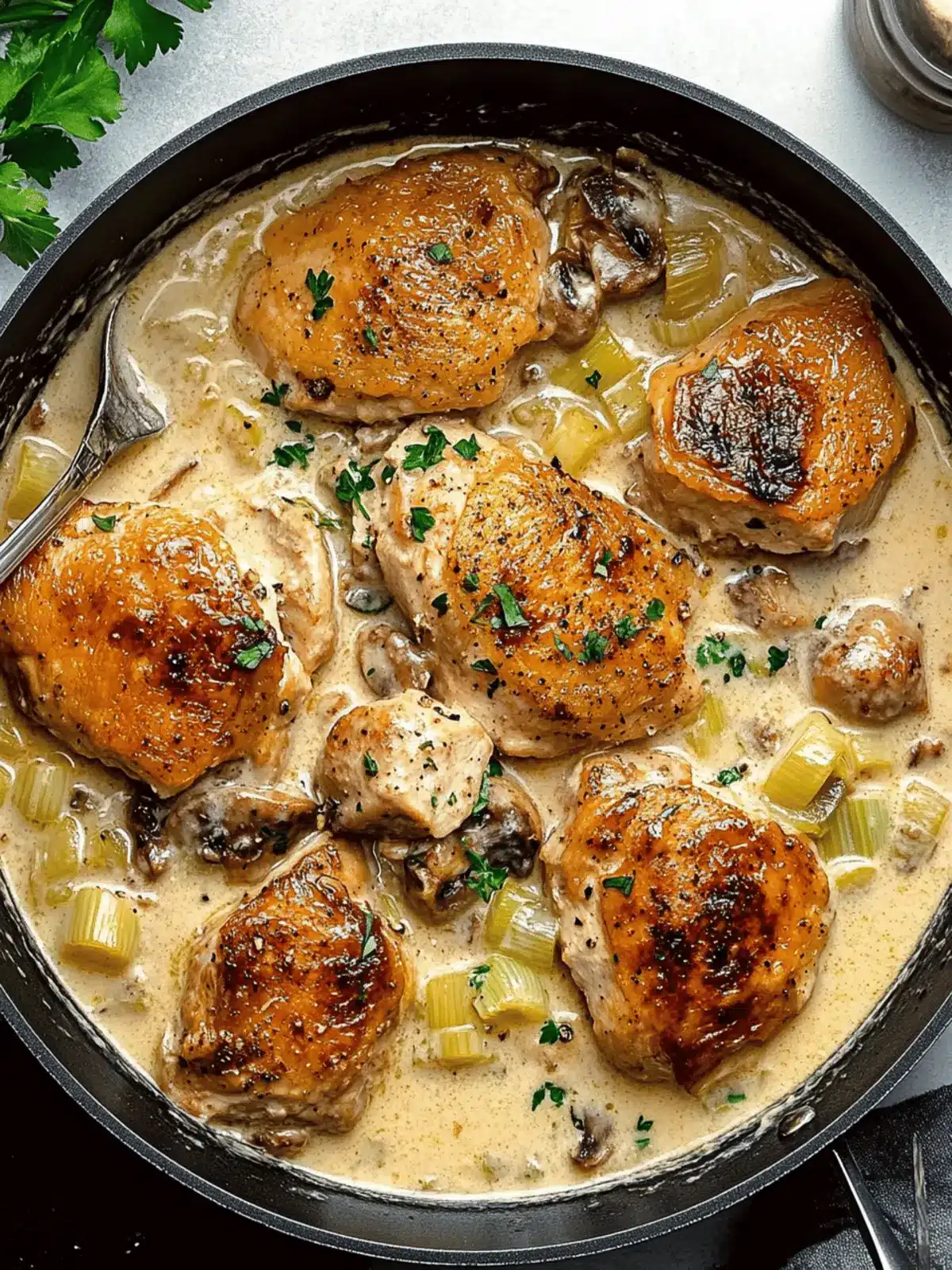 Creamy Chicken and Leeks