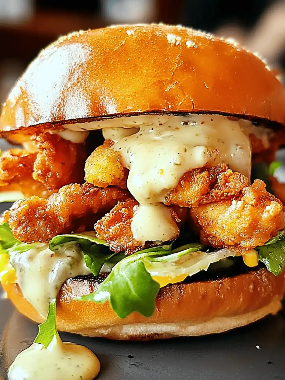 Crispy Chicken Caesar Sandwich