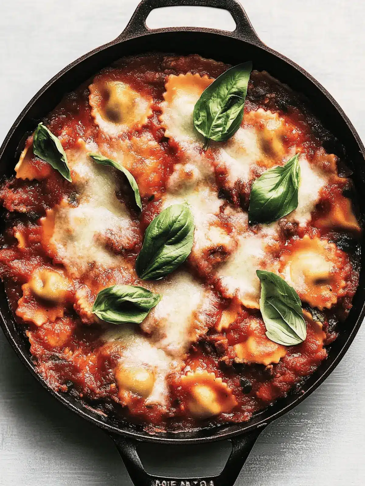 Speedy Skillet Ravioli Lasagna