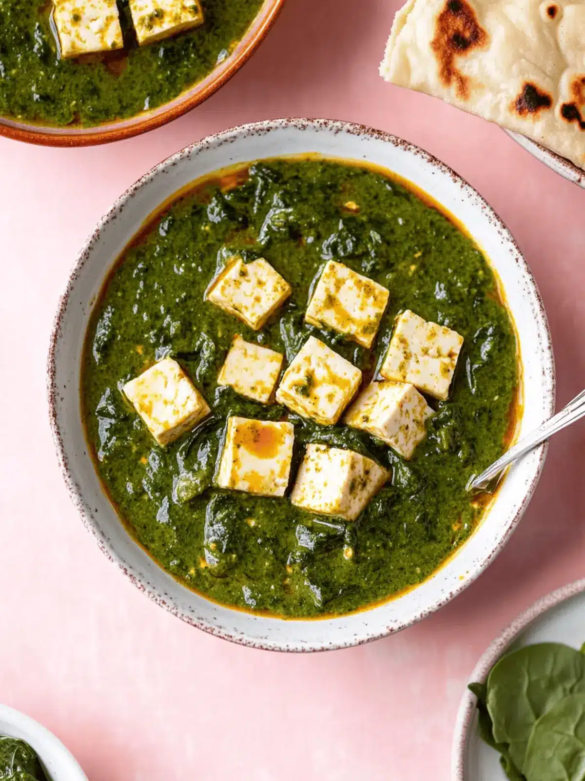 Palak Tofu (Indian Tofu Spinach Curry)